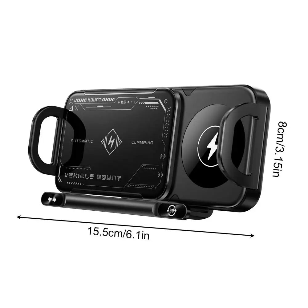 Soporte de Coche Inteligente con Cierre Automático y Carga Rápida - AutoGrip 15W