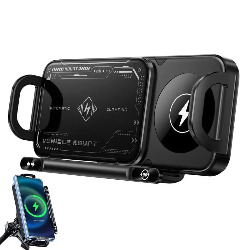 Soporte de Coche Inteligente con Cierre Automático y Carga Rápida - AutoGrip 15W