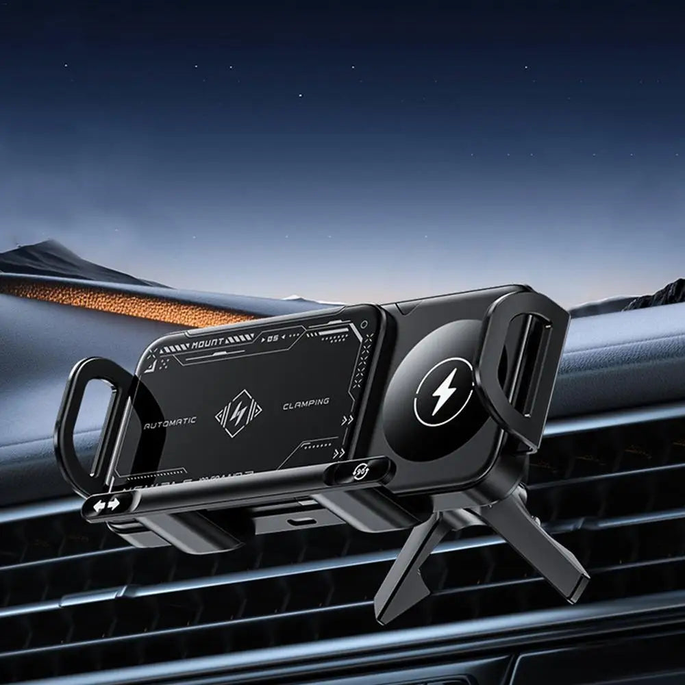 Soporte de Coche Inteligente con Cierre Automático y Carga Rápida - AutoGrip 15W