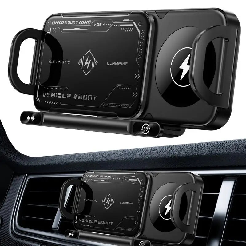 Soporte de Coche Inteligente con Cierre Automático y Carga Rápida - AutoGrip 15W