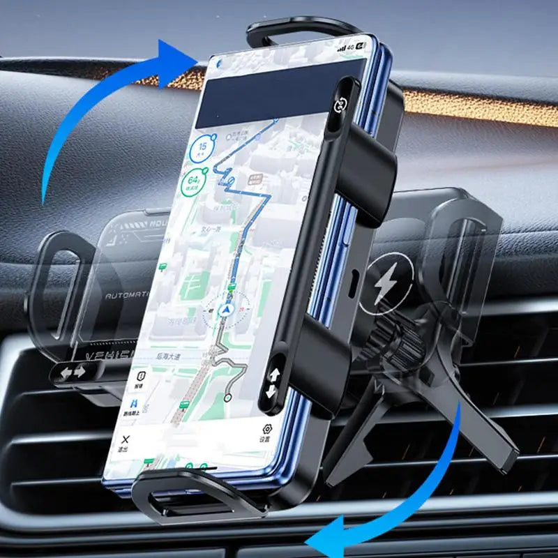 Soporte de Coche Inteligente con Cierre Automático y Carga Rápida - AutoGrip 15W