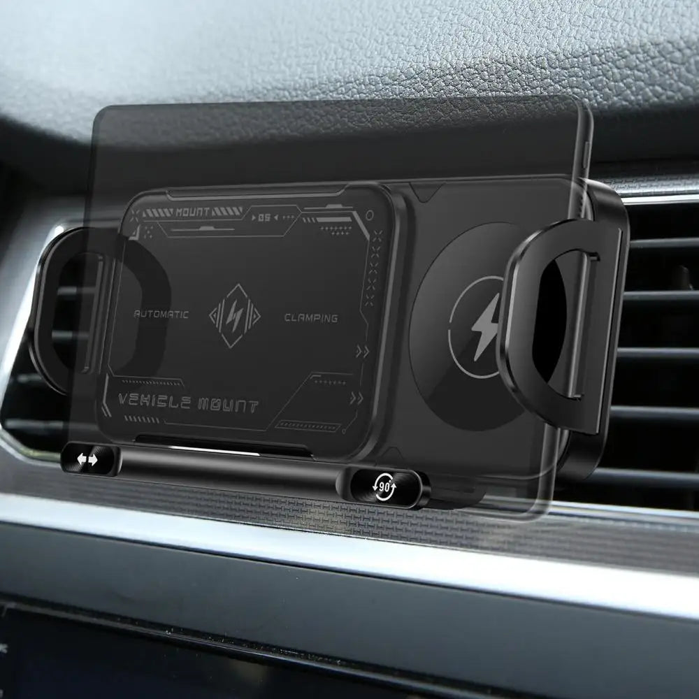 Soporte de Coche Inteligente con Cierre Automático y Carga Rápida - AutoGrip 15W